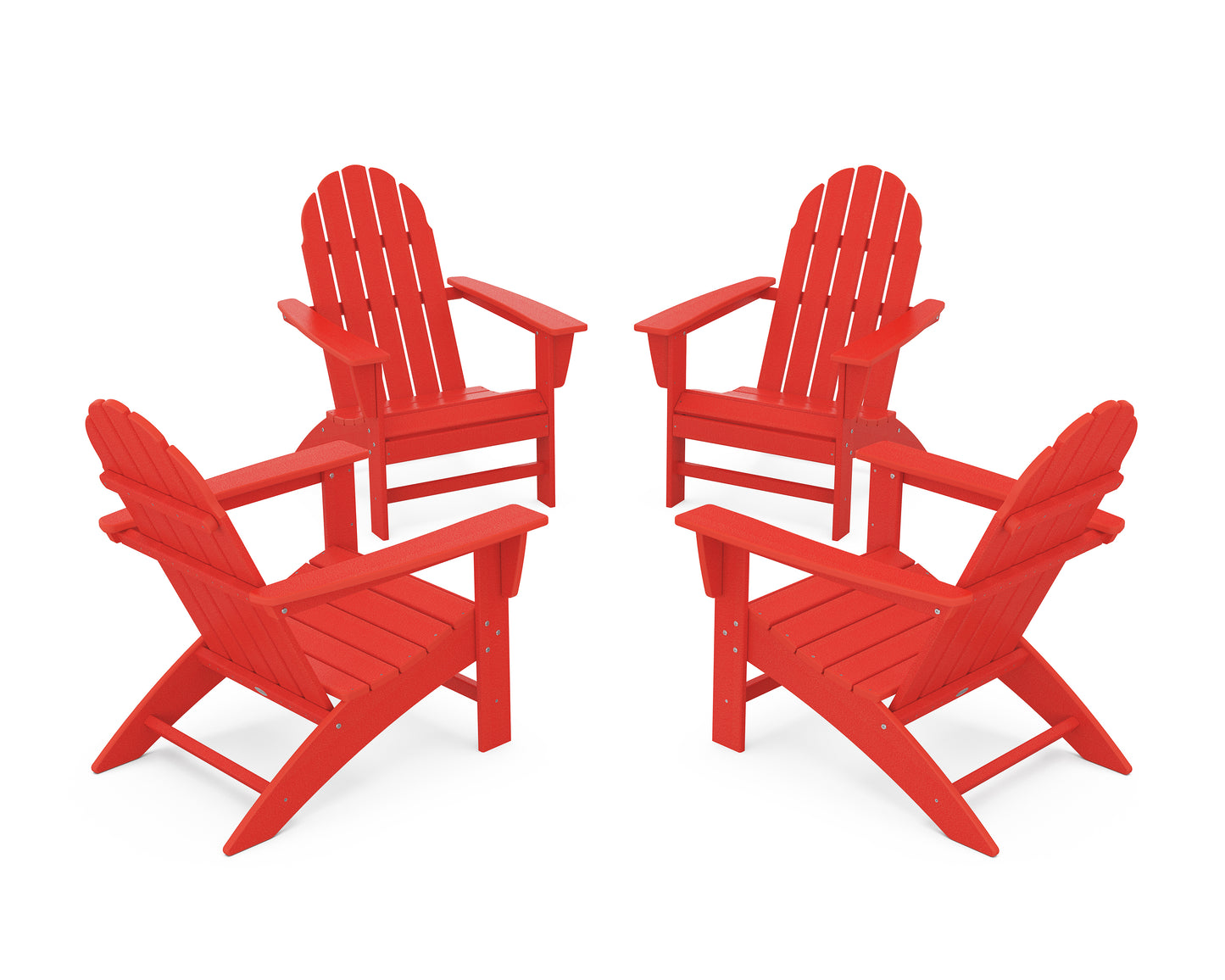 Vineyard 4-Piece Adirondack Conversation Set