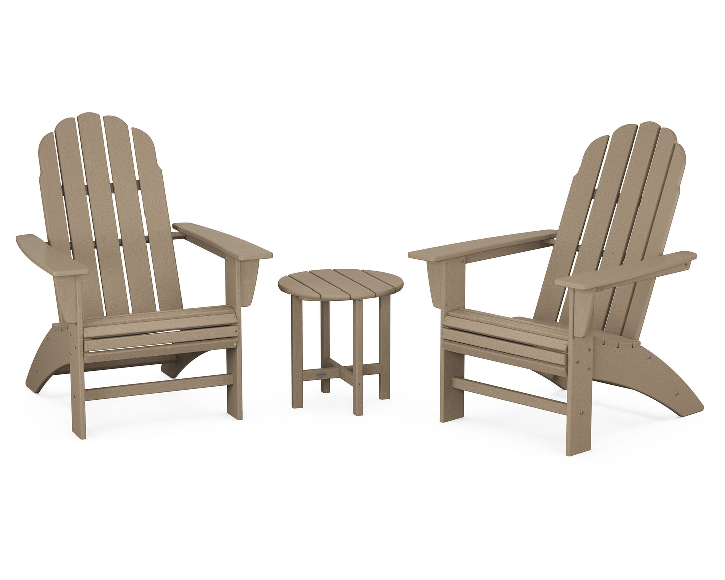 Vineyard 3-Piece Curveback Adirondack Set