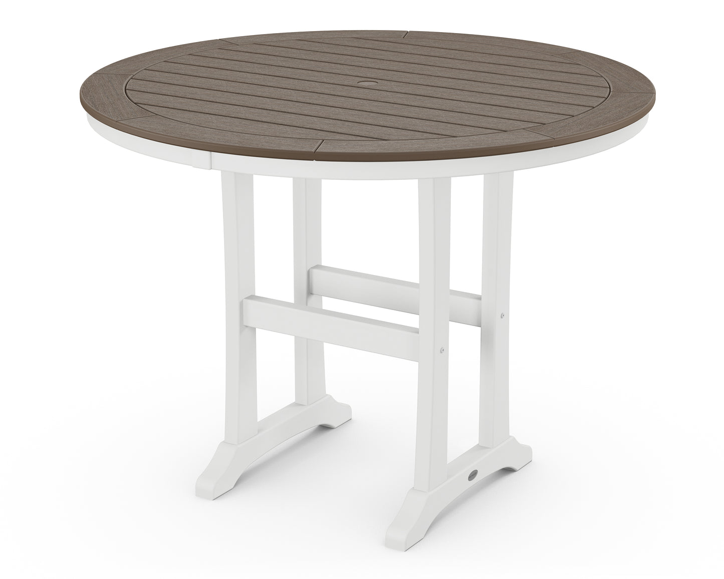 Nautical Trestle 48" Round Counter Table