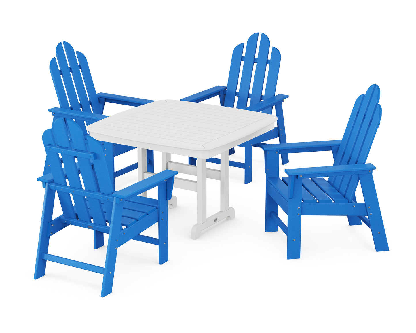 Long Island 5-Piece Dining Set with Trestle Legs