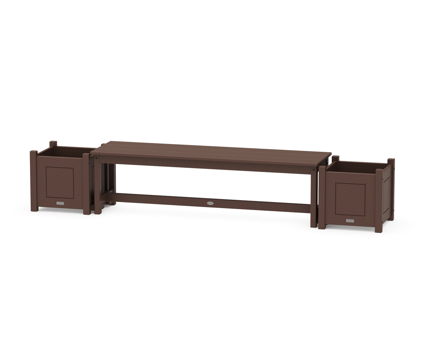 60" Country Living Straight Planter Bench Set