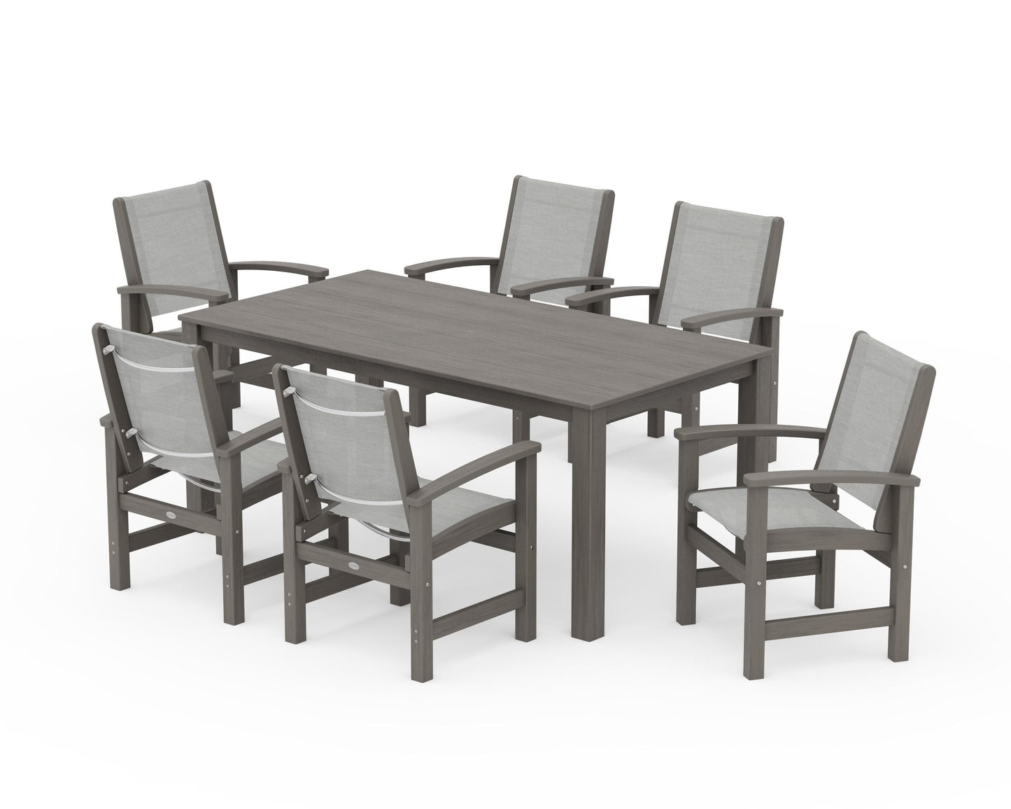 Coastal 7-Piece Parsons Dining Set