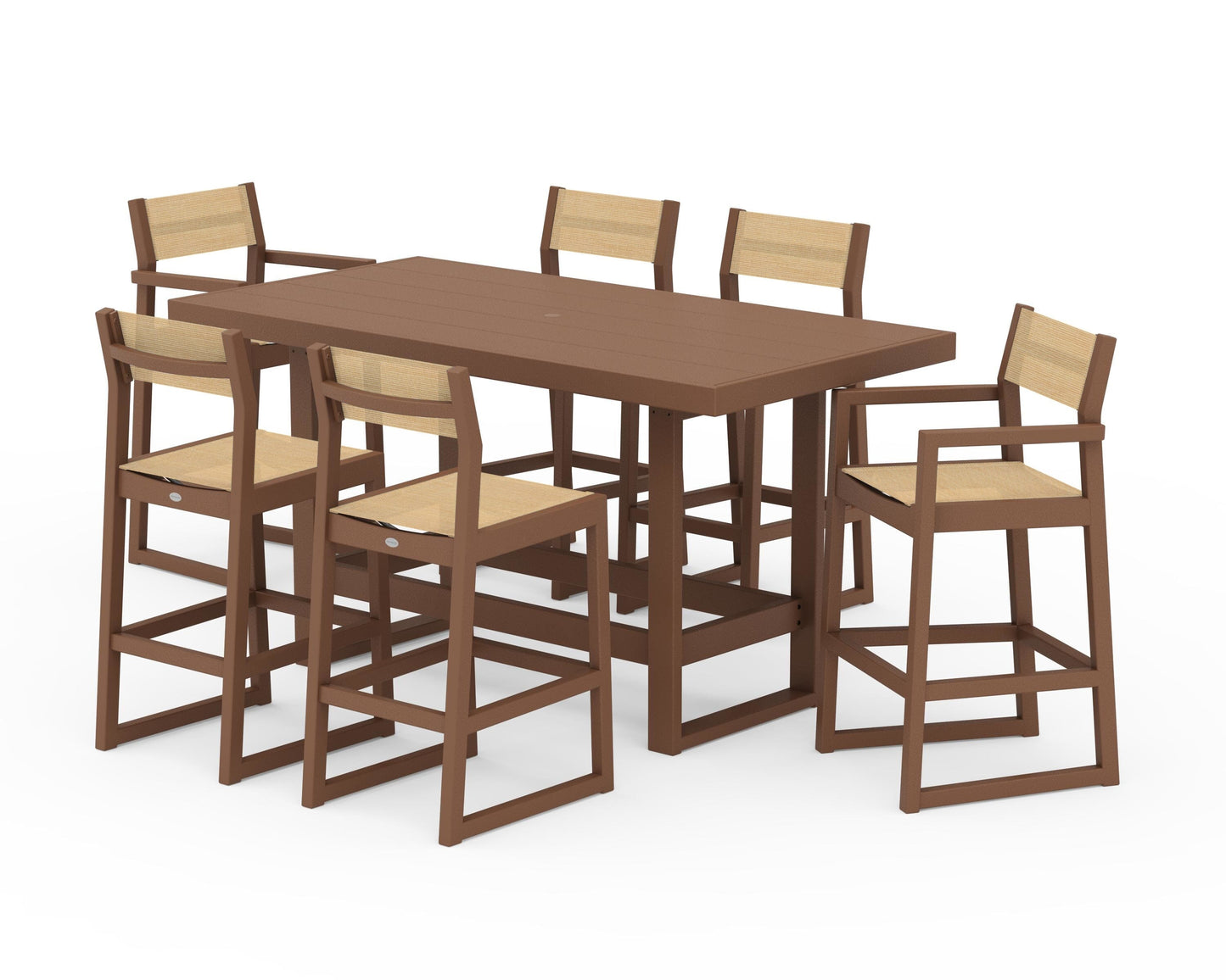 EDGE Sling 7-Piece Bar Table Set