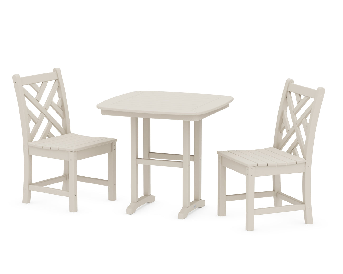 Chippendale Side Chair 3-Piece Dining Set