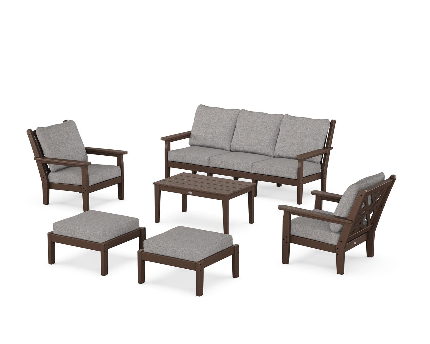 Chippendale 6-Piece Lounge Sofa Set