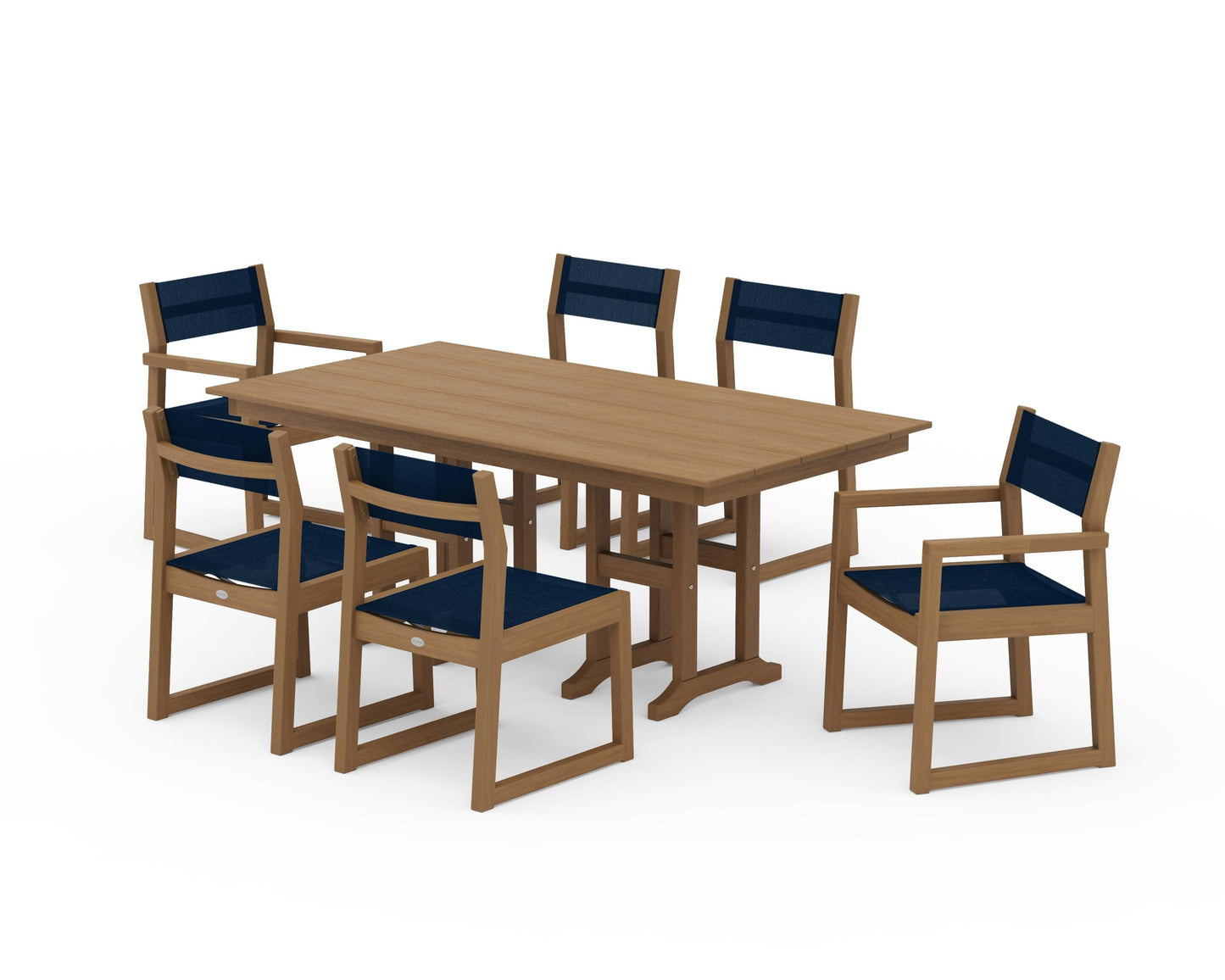 EDGE Sling 7-Piece Farmhouse Dining Set