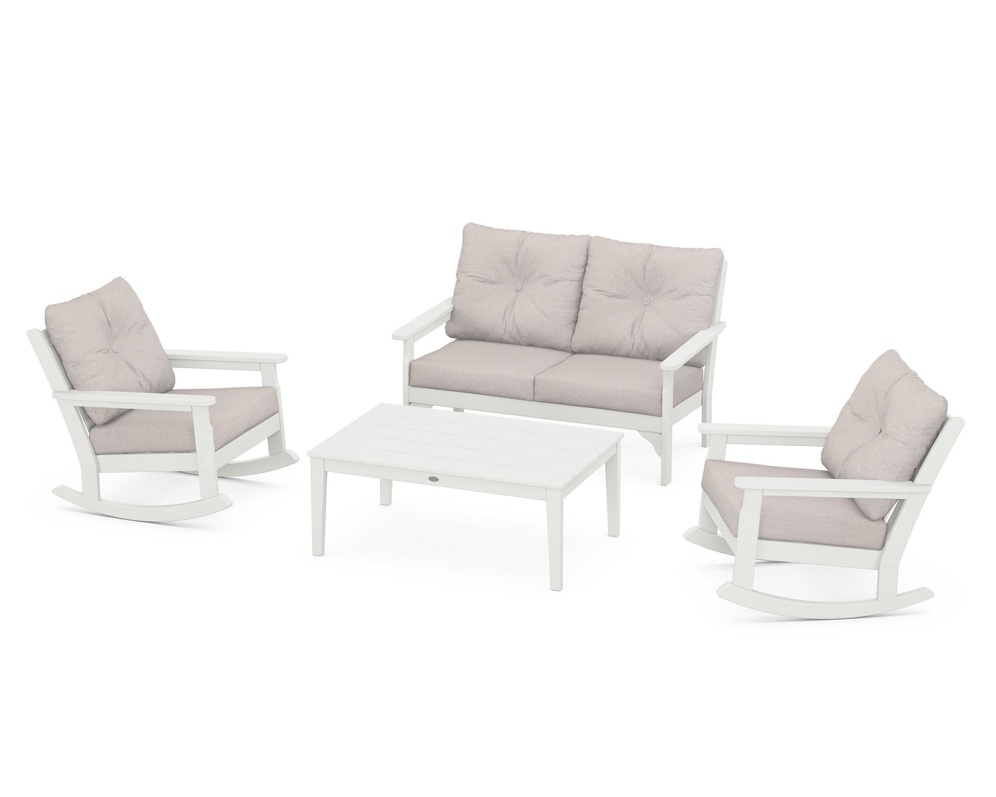 Vineyard 4-Piece Deep Seating Rocking Chair Set