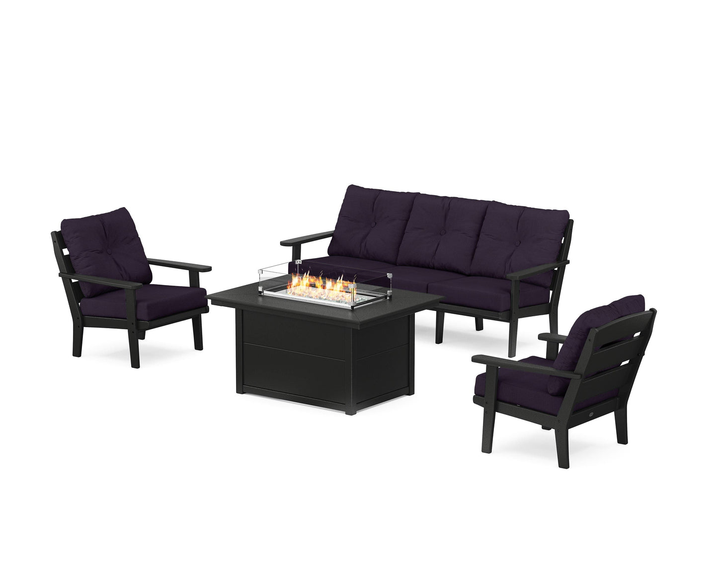 Lakeside Deep Seating Fire Pit Table Set
