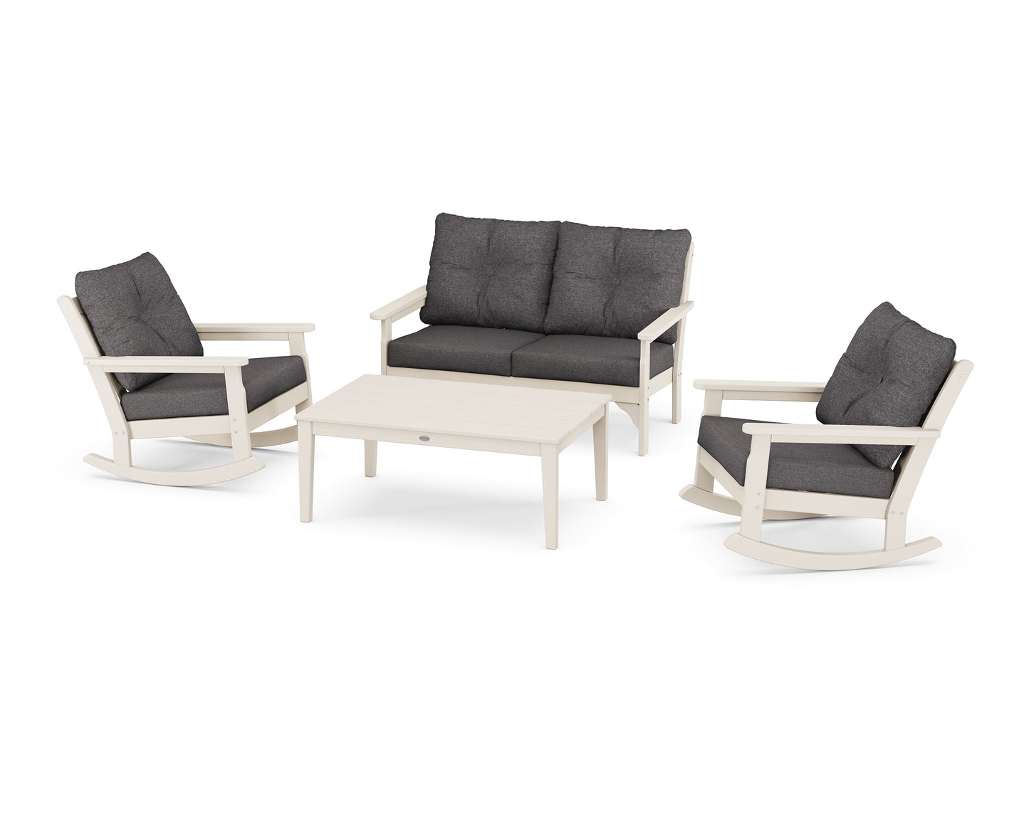 Vineyard 4-Piece Deep Seating Rocking Chair Set