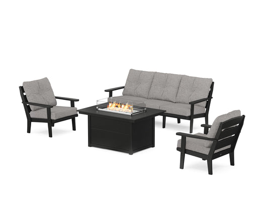 Lakeside Deep Seating Fire Pit Table Set