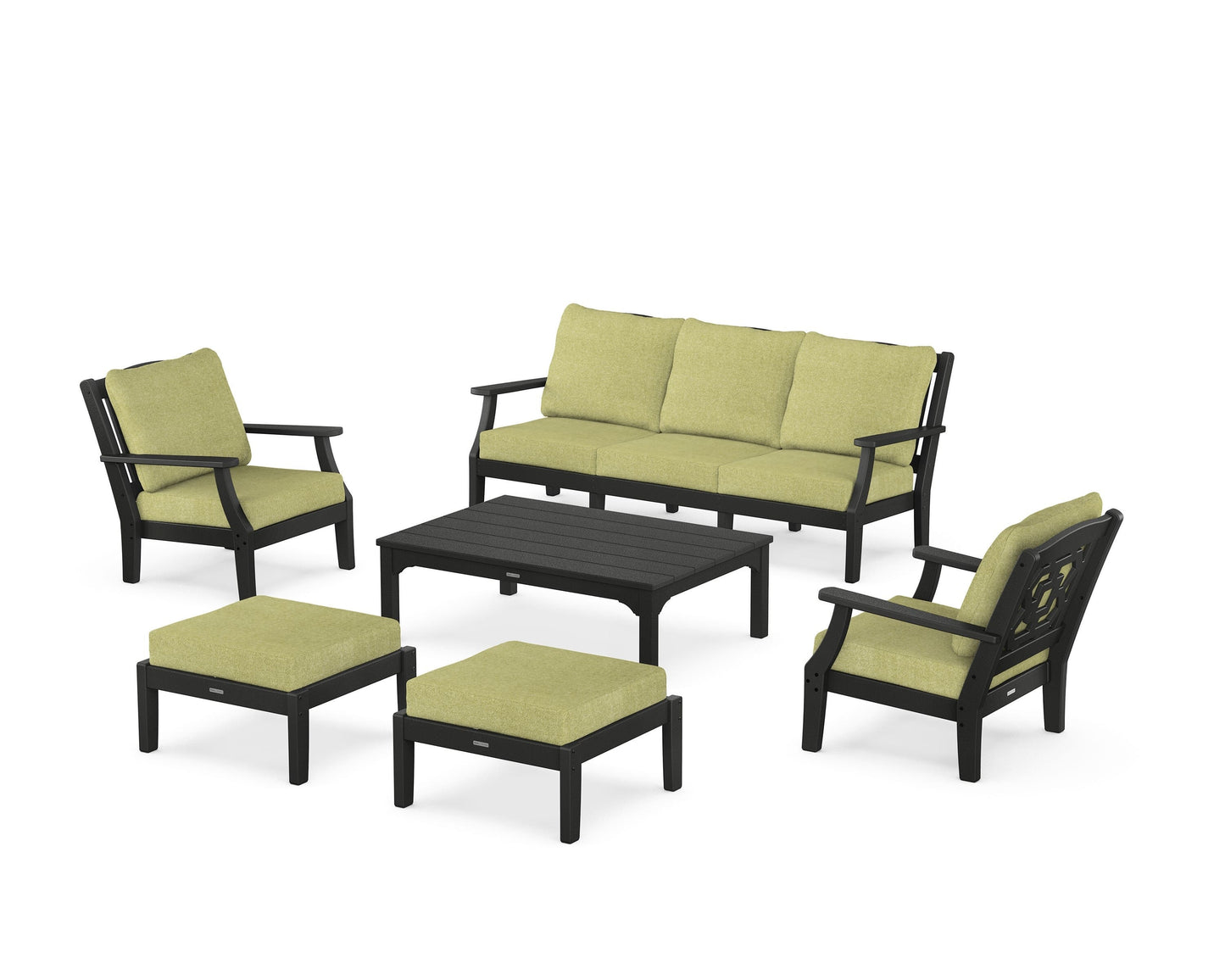 Chinoiserie 6-Piece Lounge Sofa Set