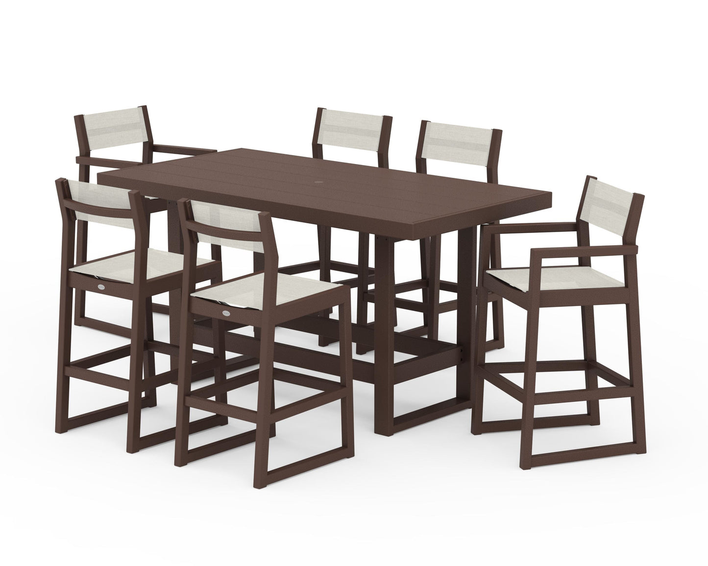 EDGE Sling 7-Piece Bar Table Set