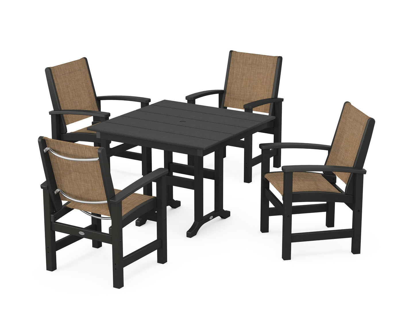 Coastal 5-Piece Farmhouse Dining Set