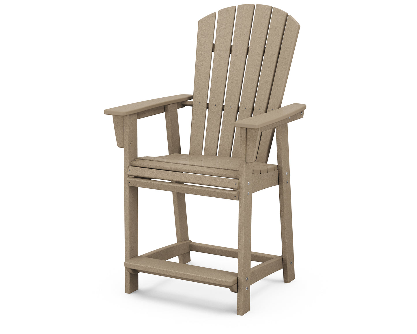 Nautical Curveback Adirondack Counter Chair