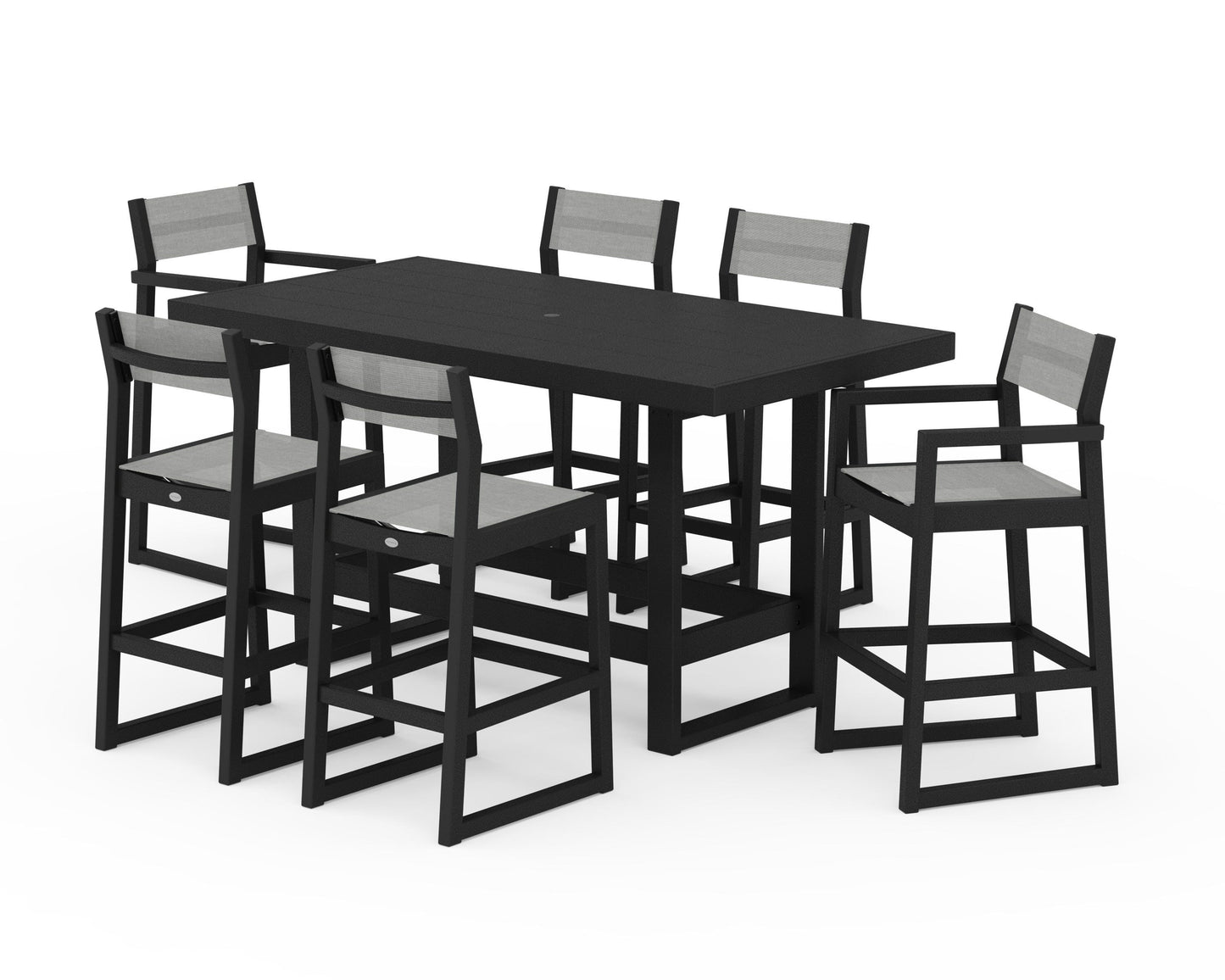 EDGE Sling 7-Piece Bar Table Set
