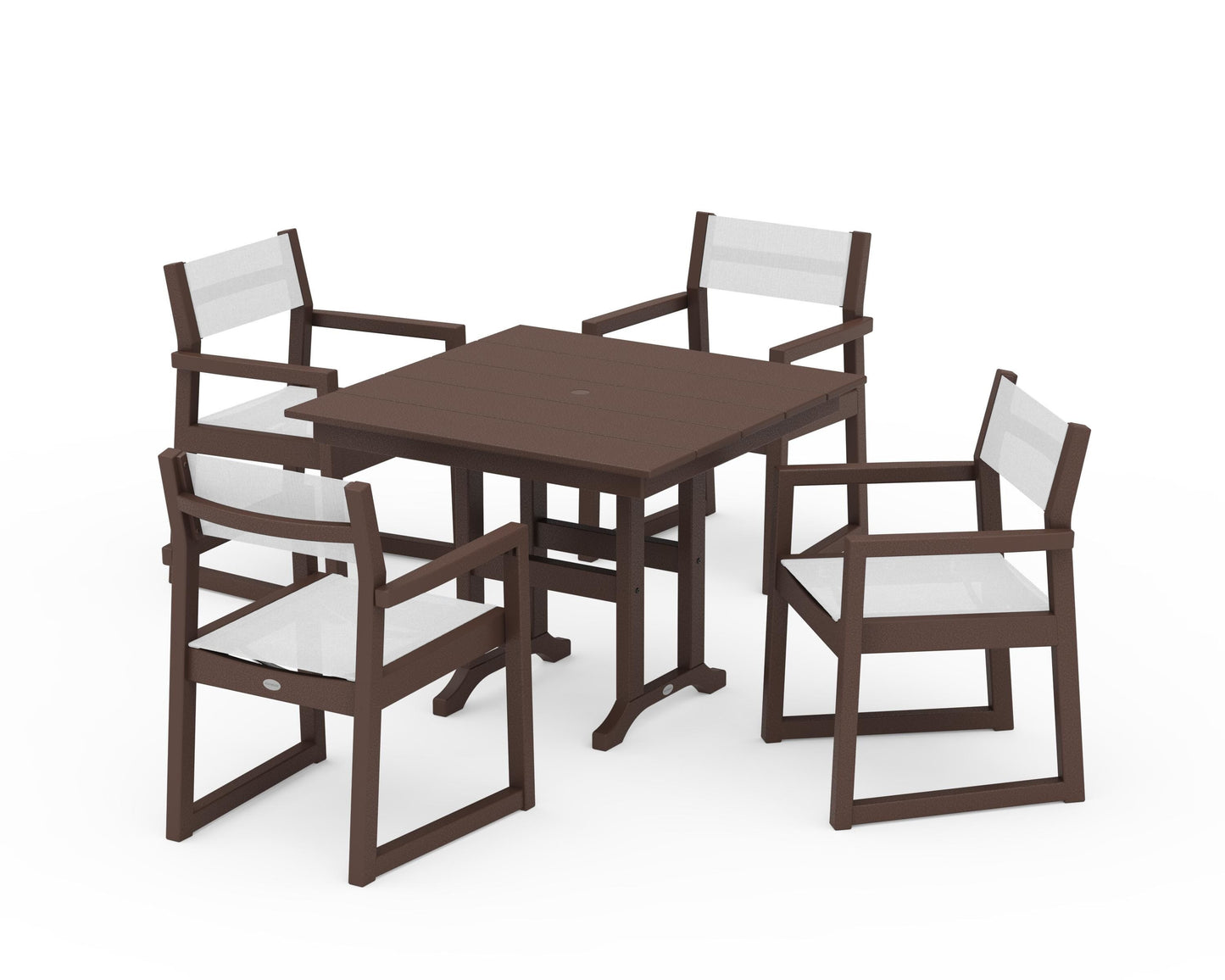 EDGE Sling Arm Chair 5-Piece Farmhouse Dining Set