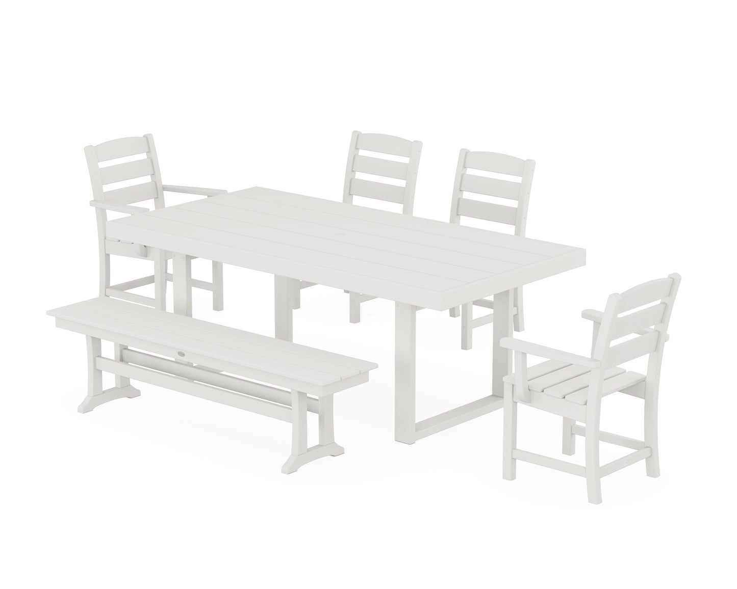 Lakeside 6-Piece Dining Set with Bench