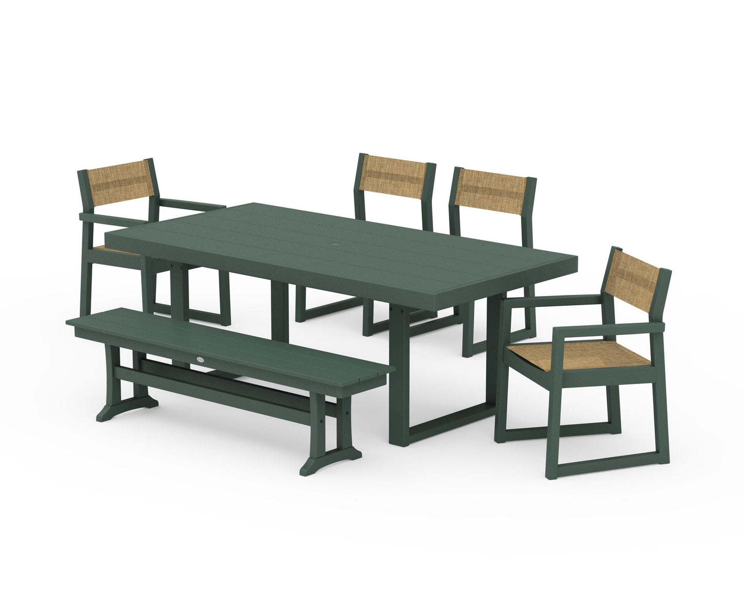 EDGE Sling 6-Piece Dining Set with Bench