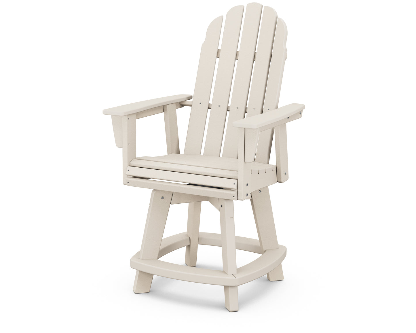 Vineyard Curveback Adirondack Swivel Counter Chair