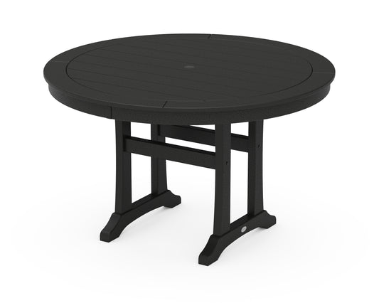 Nautical Trestle 48" Round Dining Table
