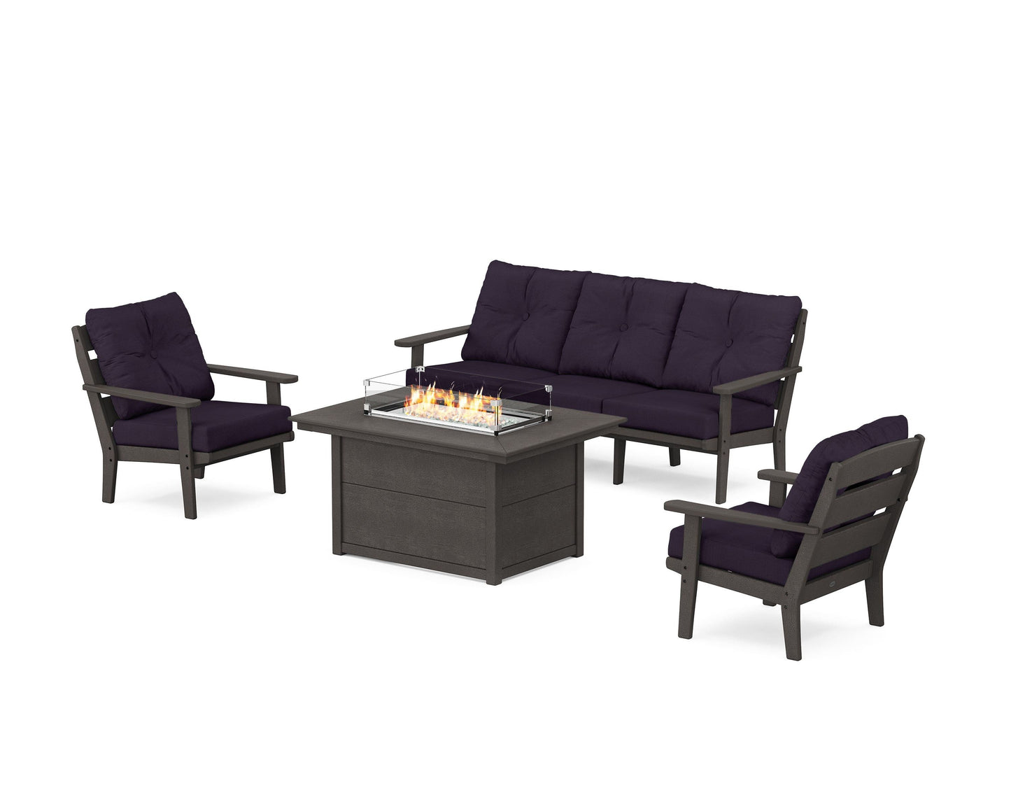Lakeside Deep Seating Fire Pit Table Set