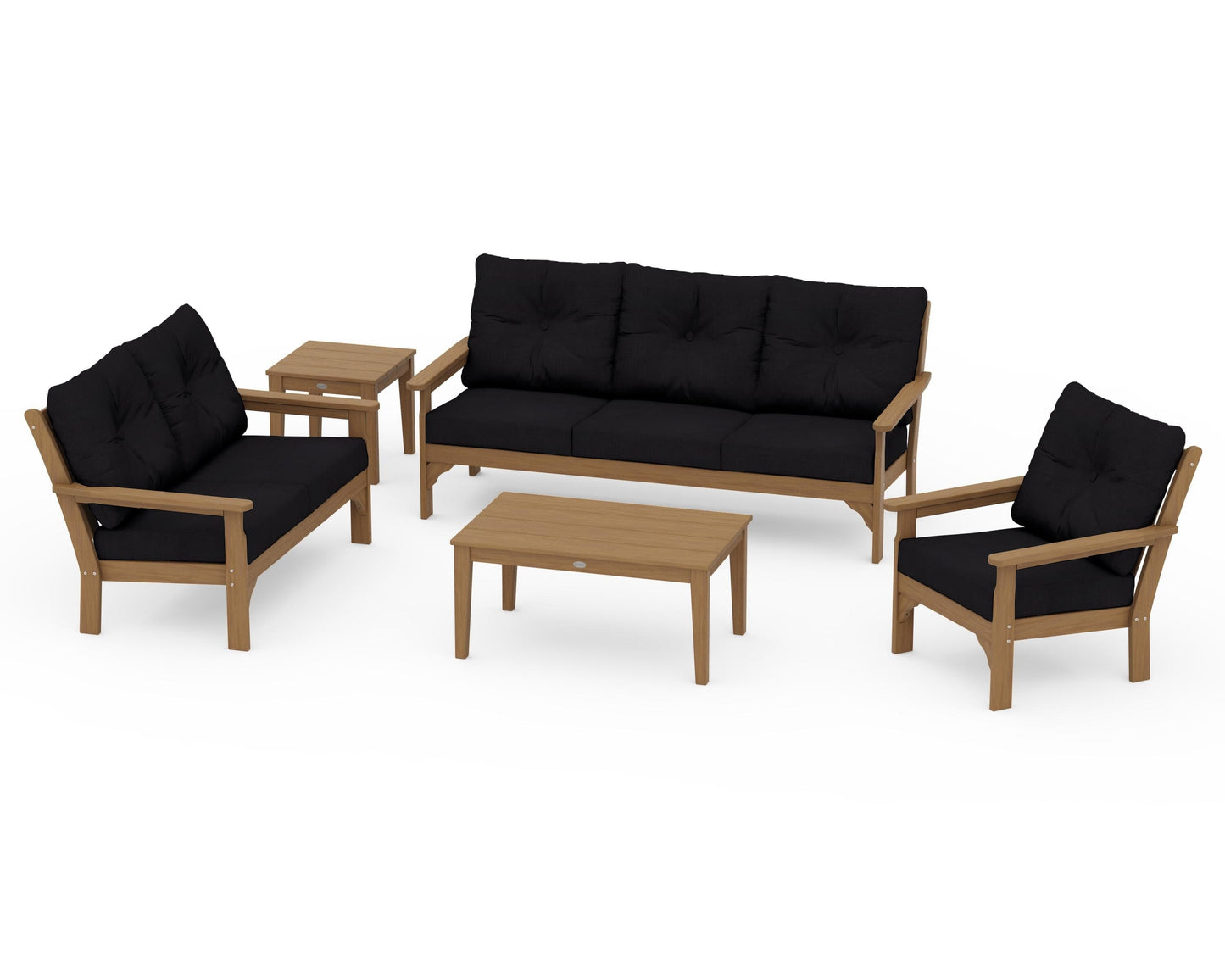 Vineyard 5 Piece Deep Seating Set