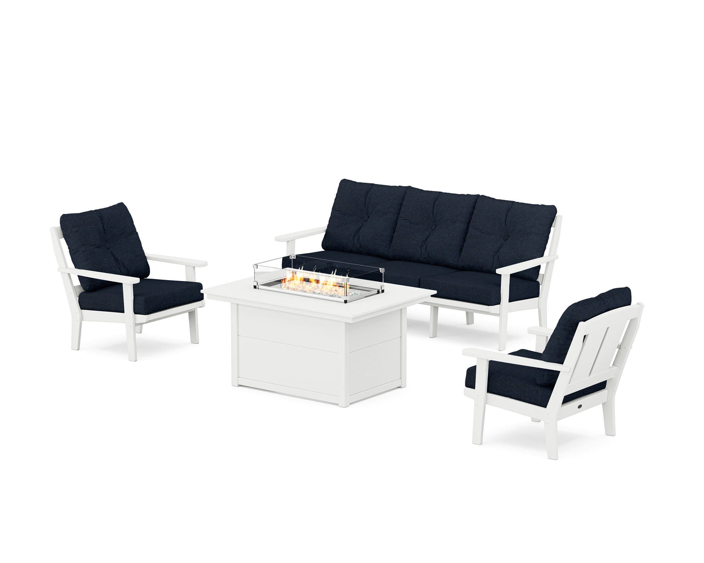 Mission Deep Seating Fire Pit Table Set