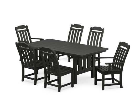 Country Living 7-Piece Dining Set with Mission Table