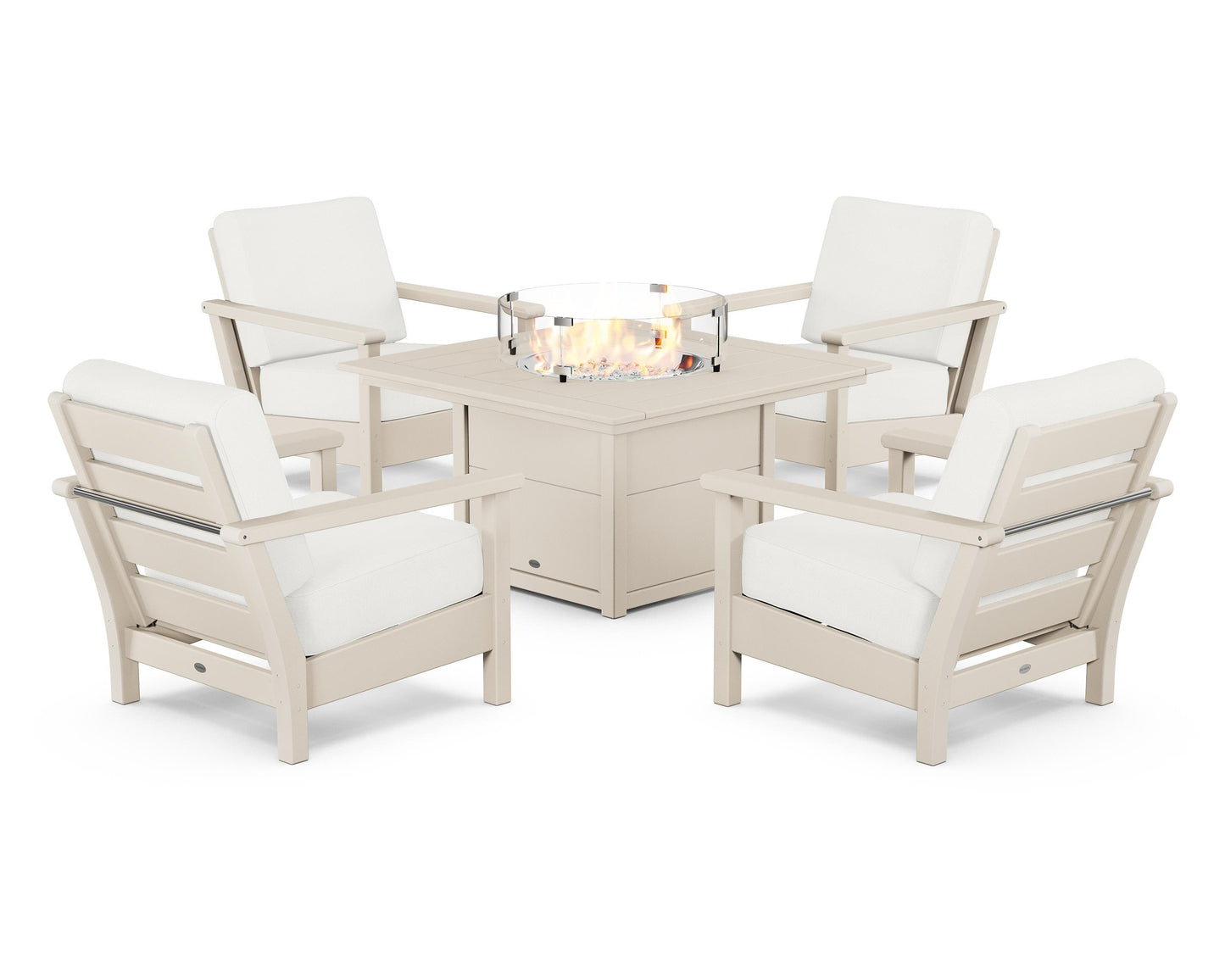 Harbour 5-Piece Conversation Set with Fire Pit Table