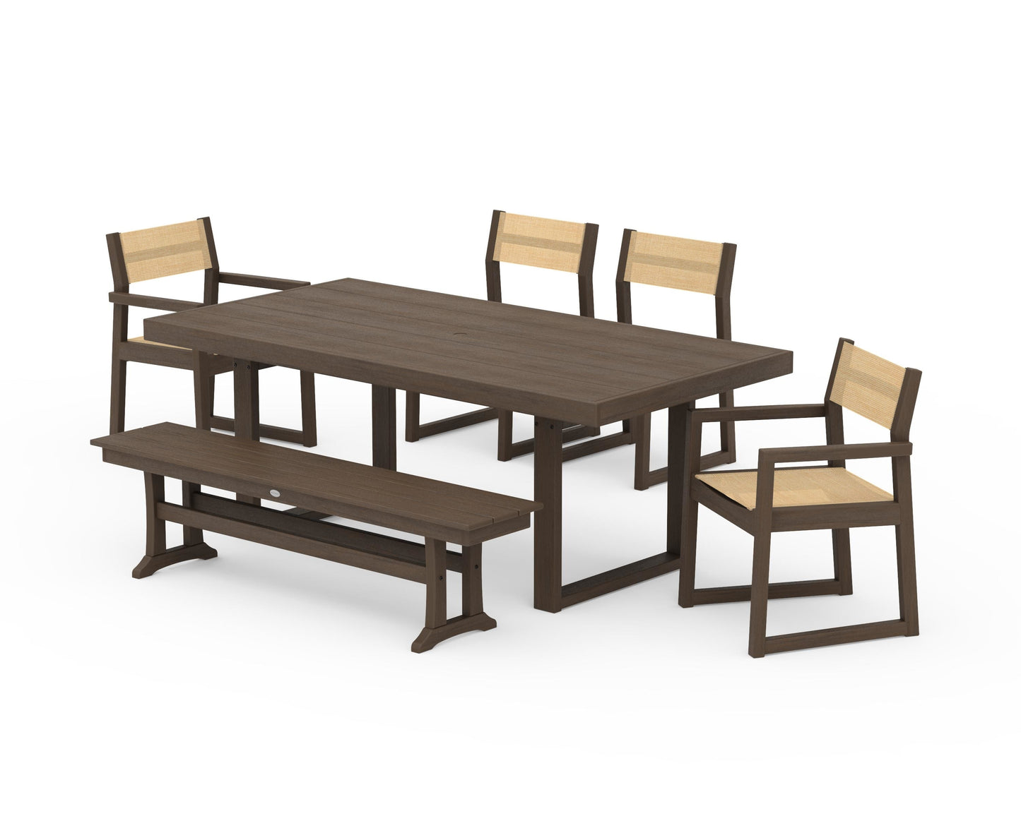 EDGE Sling 6-Piece Dining Set with Bench