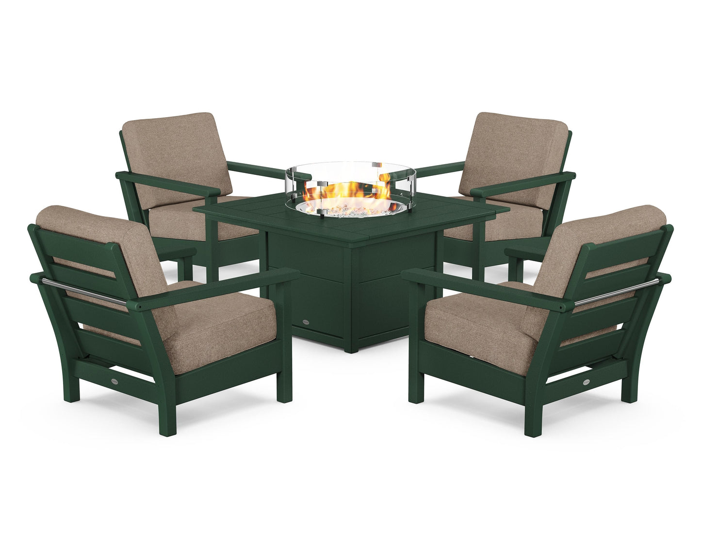 Harbour 5-Piece Conversation Set with Fire Pit Table