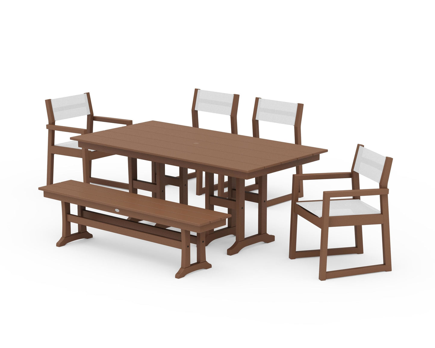 EDGE Sling 6-Piece Farmhouse Dining Set