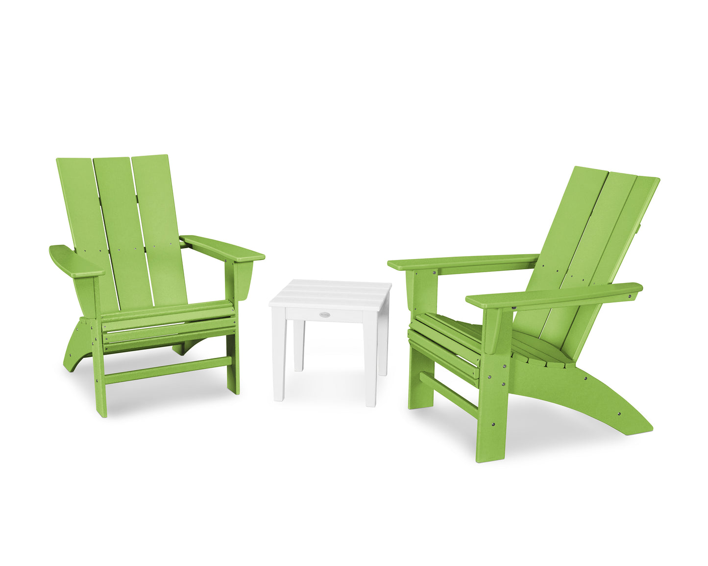 Modern 3-Piece Curveback  Adirondack Set
