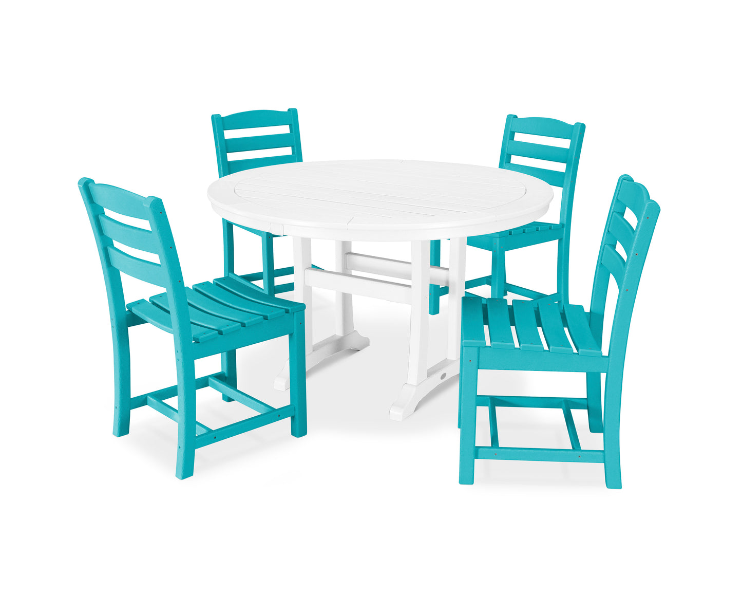 La Casa Caf‚ 5-Piece Side Chair Dining Set