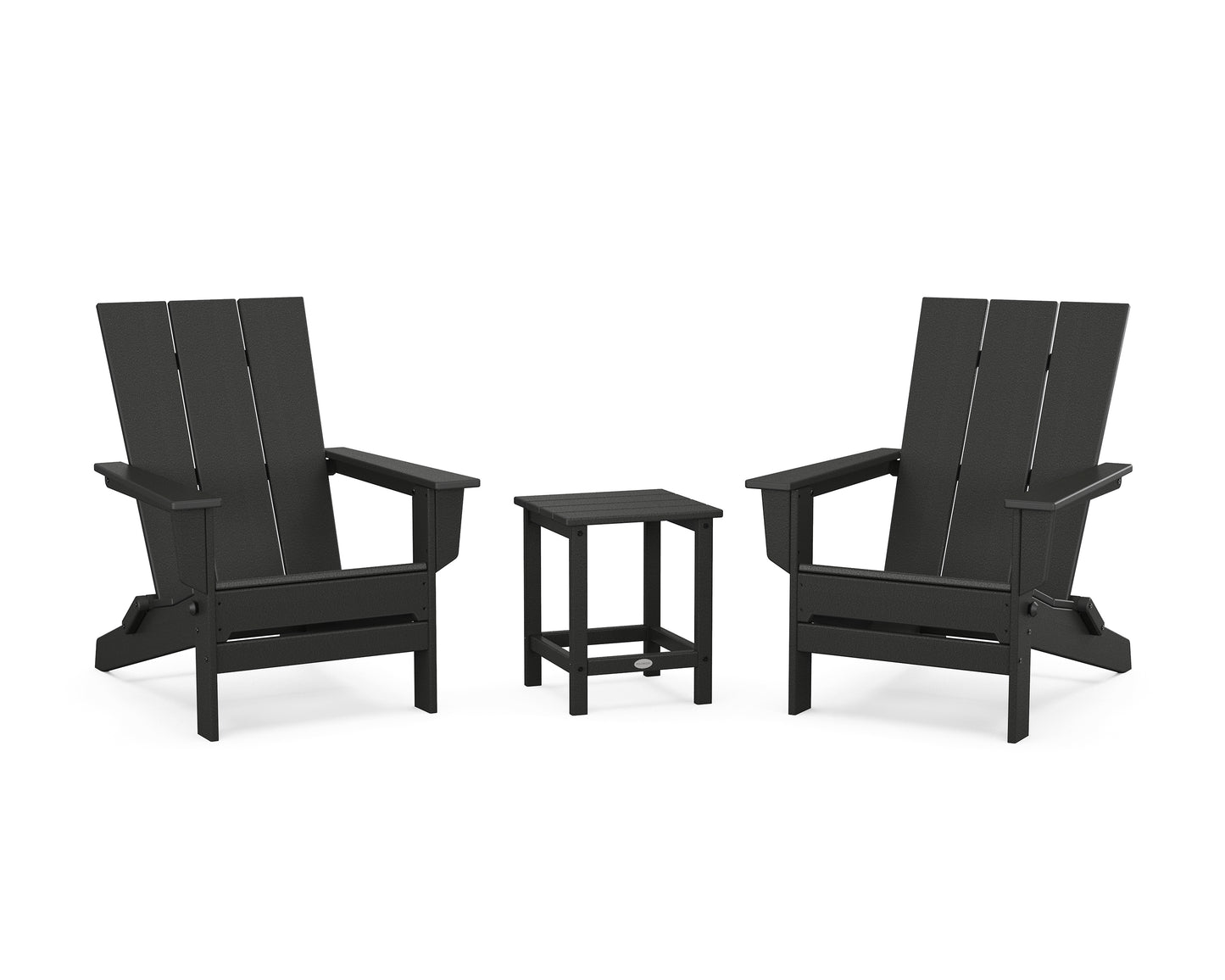 3-Piece Modern Studio Folding Adirondack Set