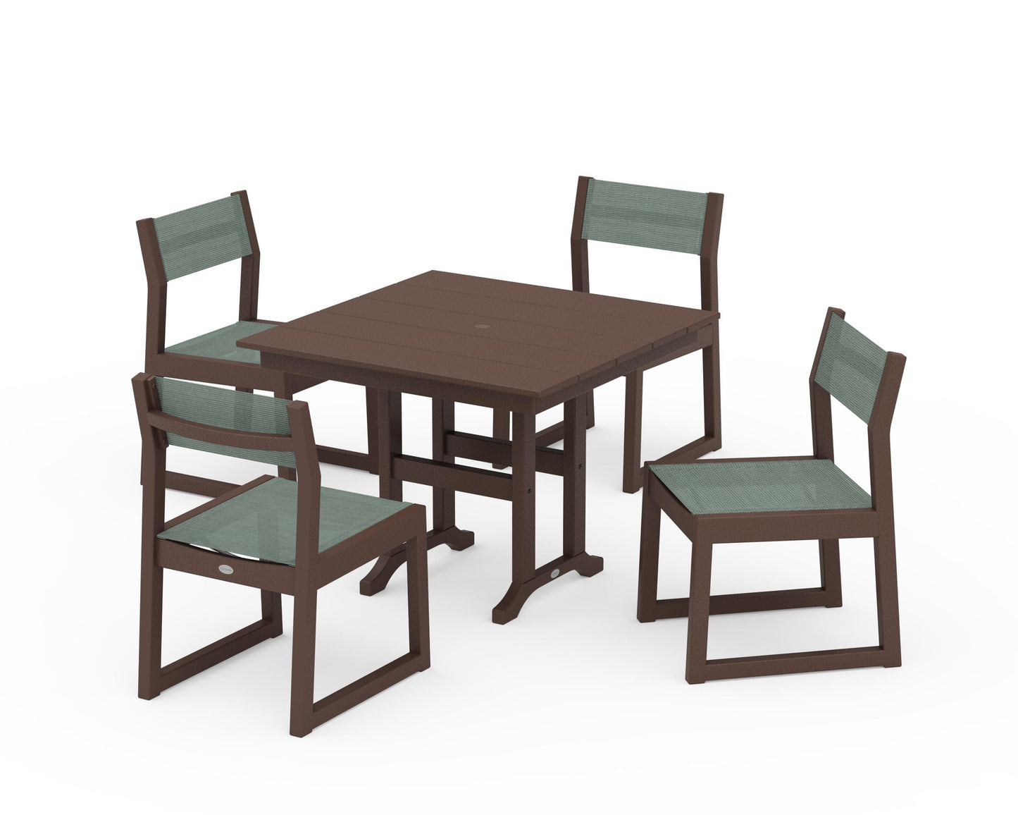 EDGE Sling Side Chair 5-Piece Farmhouse Dining Set