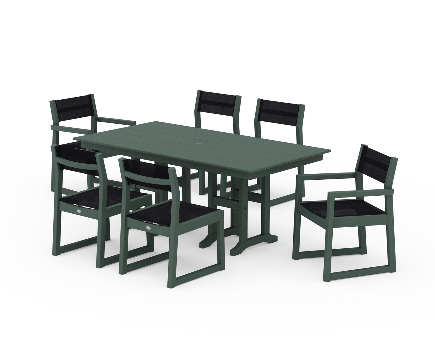 EDGE Sling 7-Piece Farmhouse Dining Set