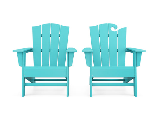 Wave 2-Piece Adirondack Chair Set with The Crest Chair