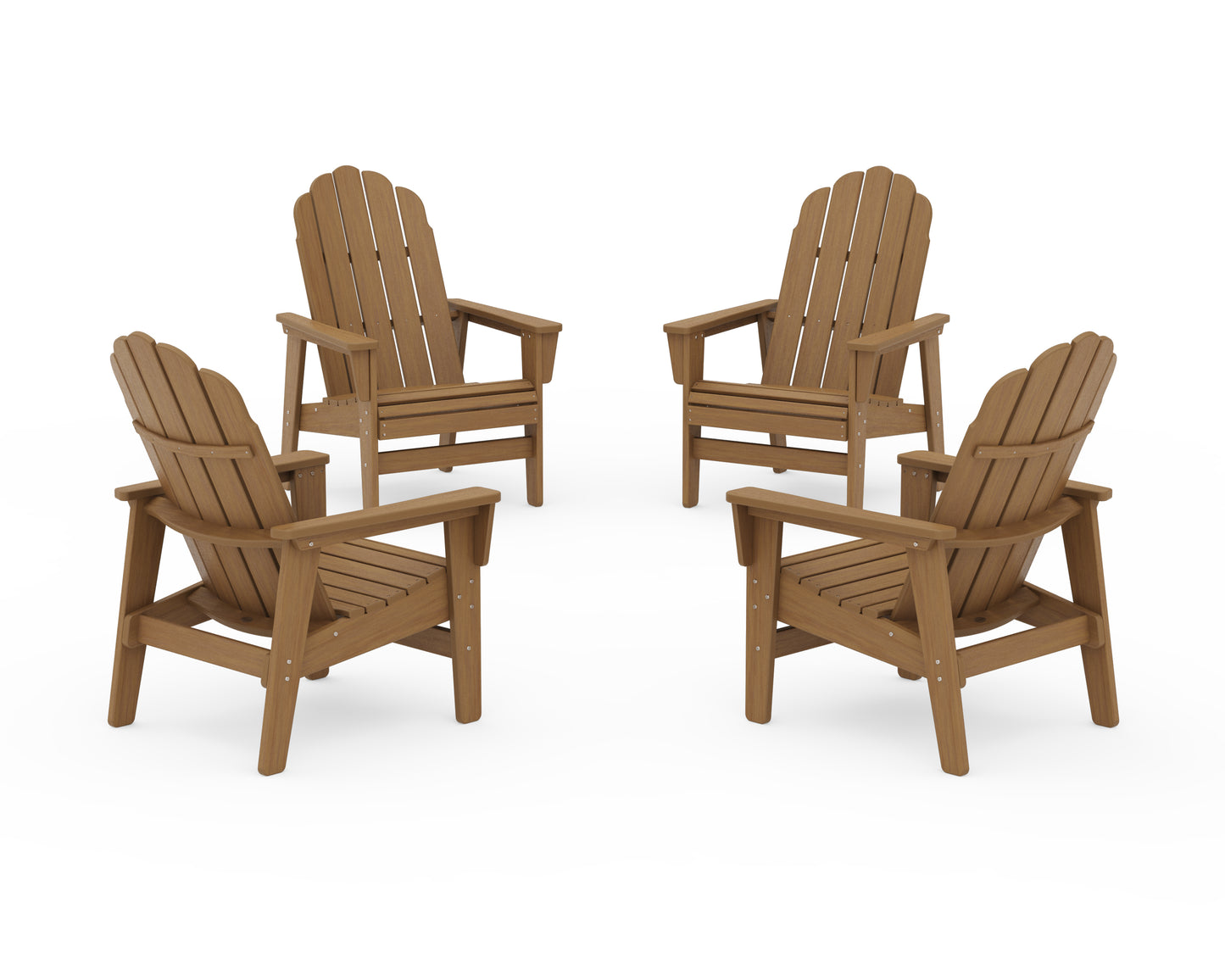 4-Piece Vineyard Grand Upright Adirondack Chair Conversation Set