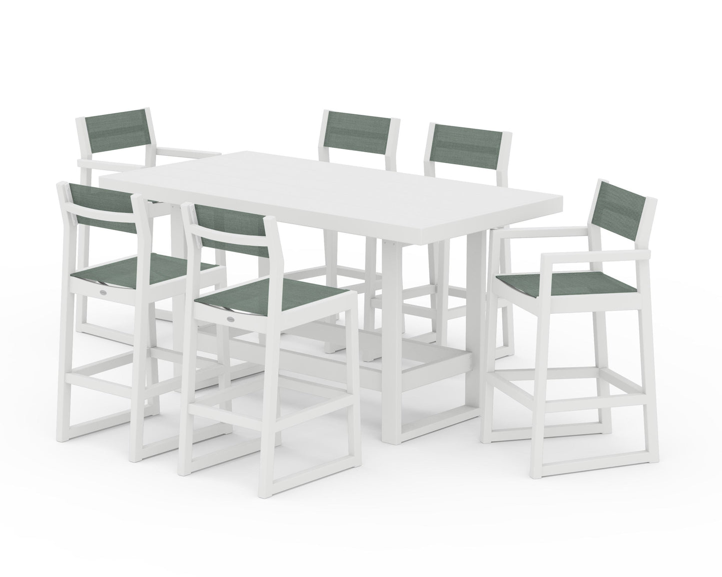 EDGE Sling 7-Piece Bar Table Set