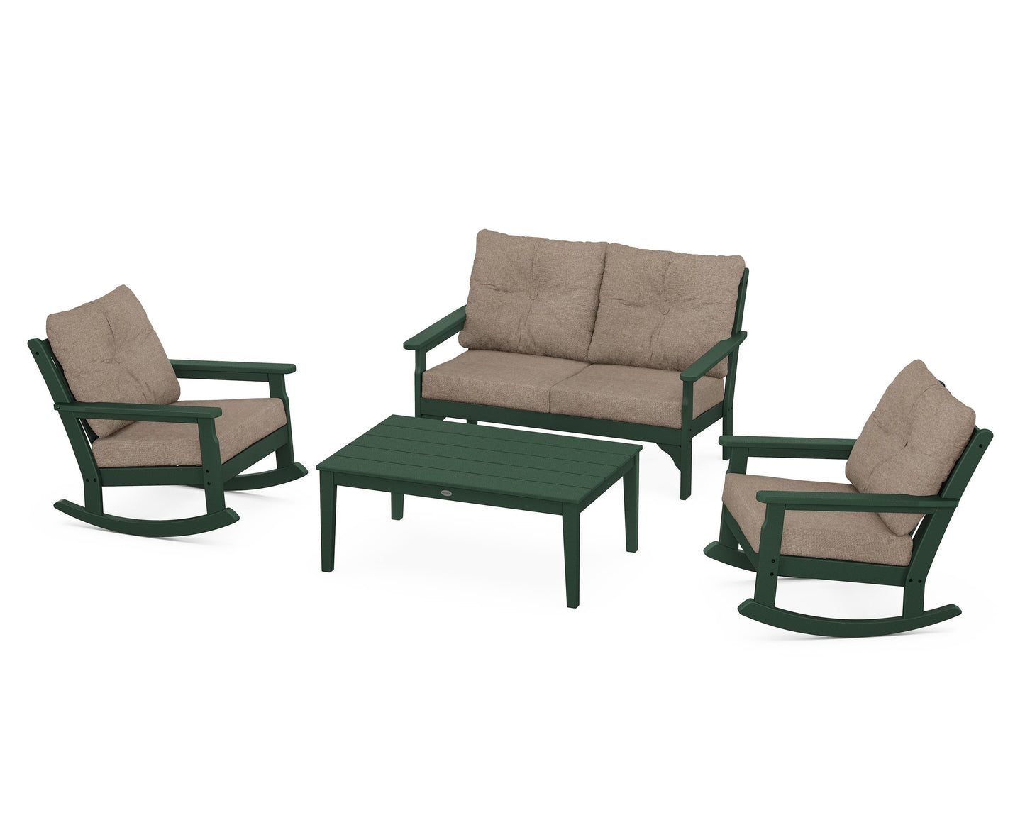 Vineyard 4-Piece Deep Seating Rocking Chair Set