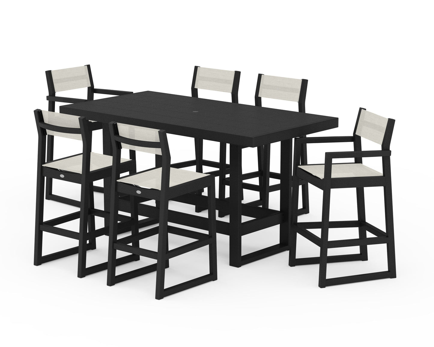EDGE Sling 7-Piece Bar Table Set