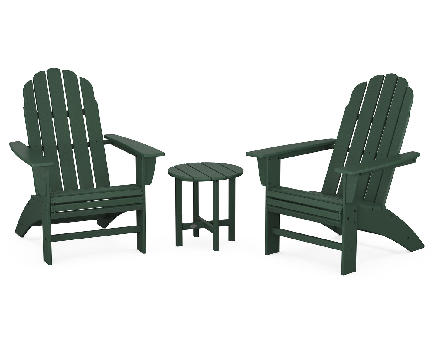 Vineyard 3-Piece Curveback Adirondack Set