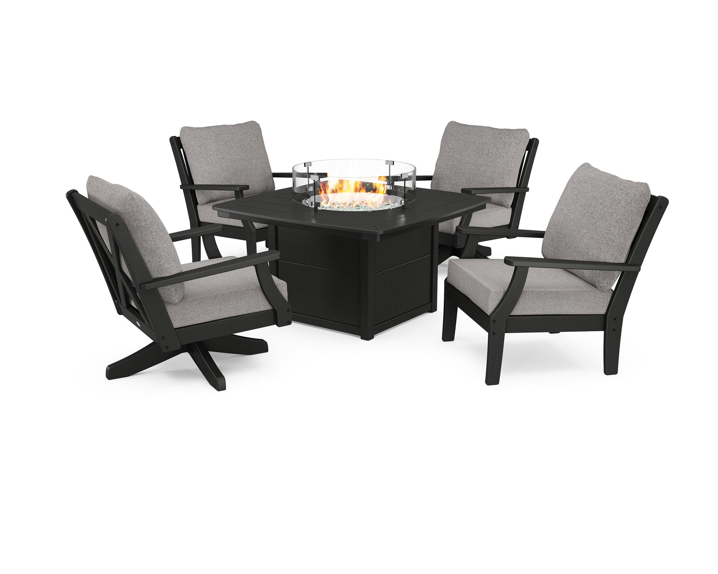 Braxton 5-Piece Deep Seating Set with Fire Table