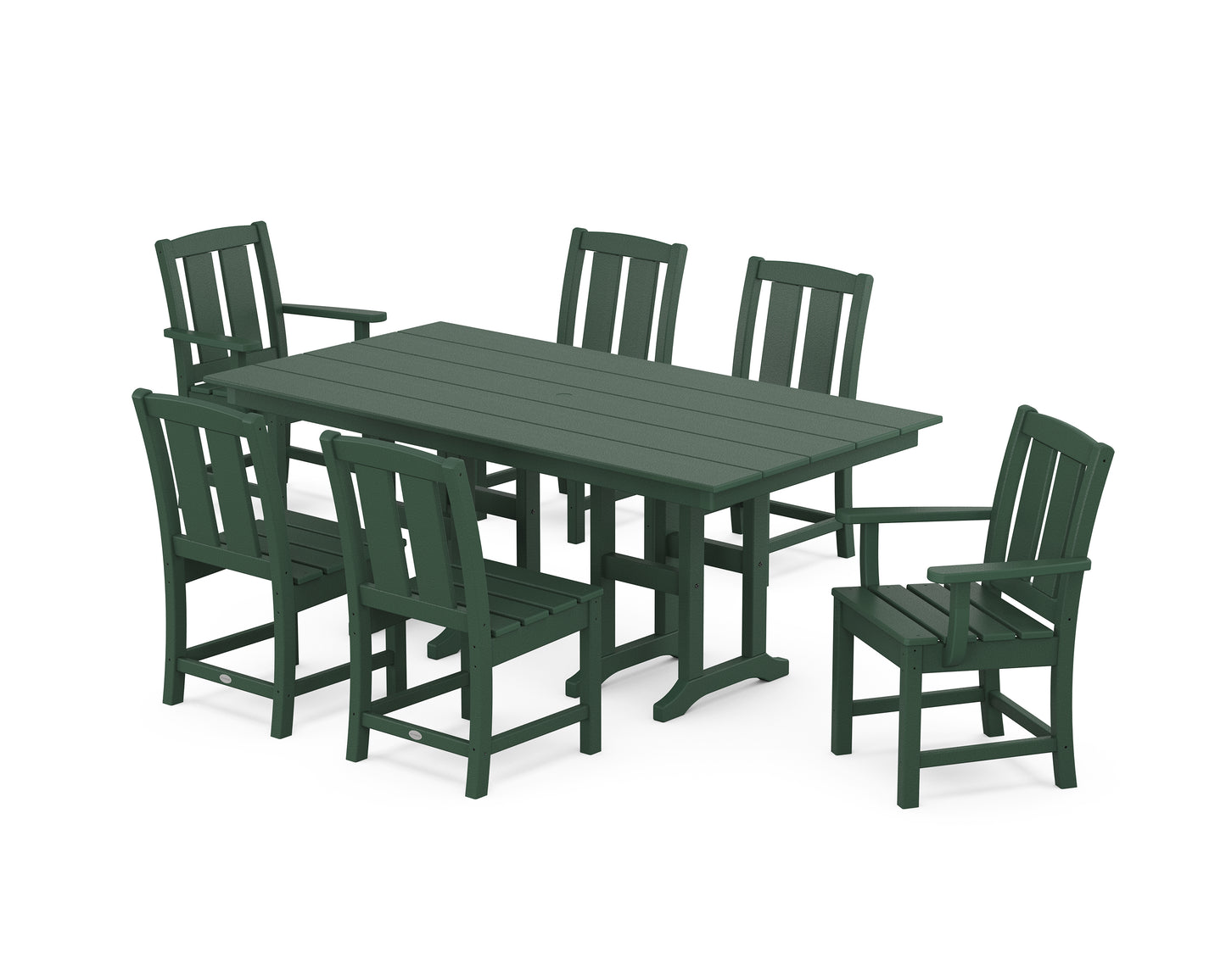 Mission 7-Piece Farmhouse Dining Set