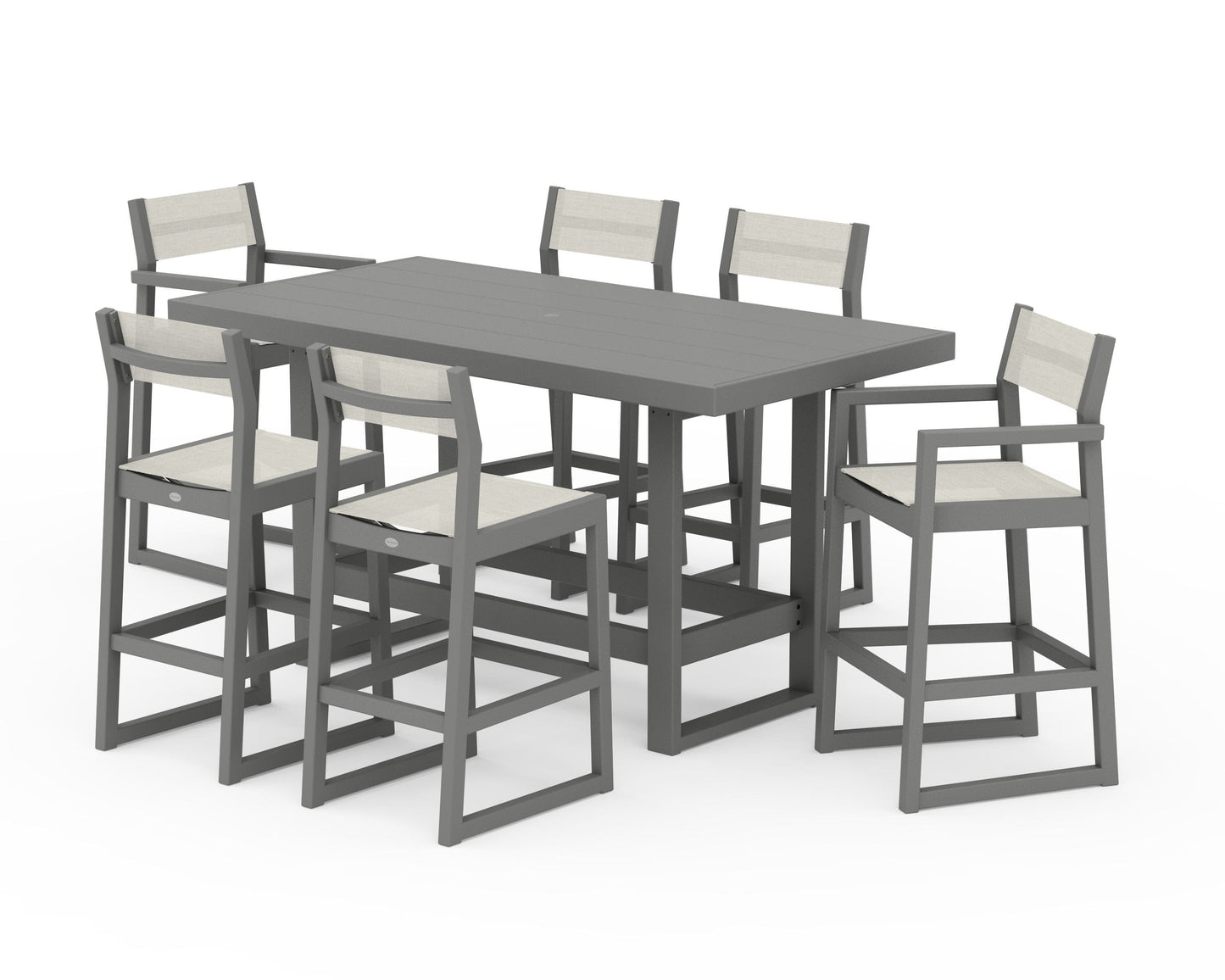 EDGE Sling 7-Piece Bar Table Set