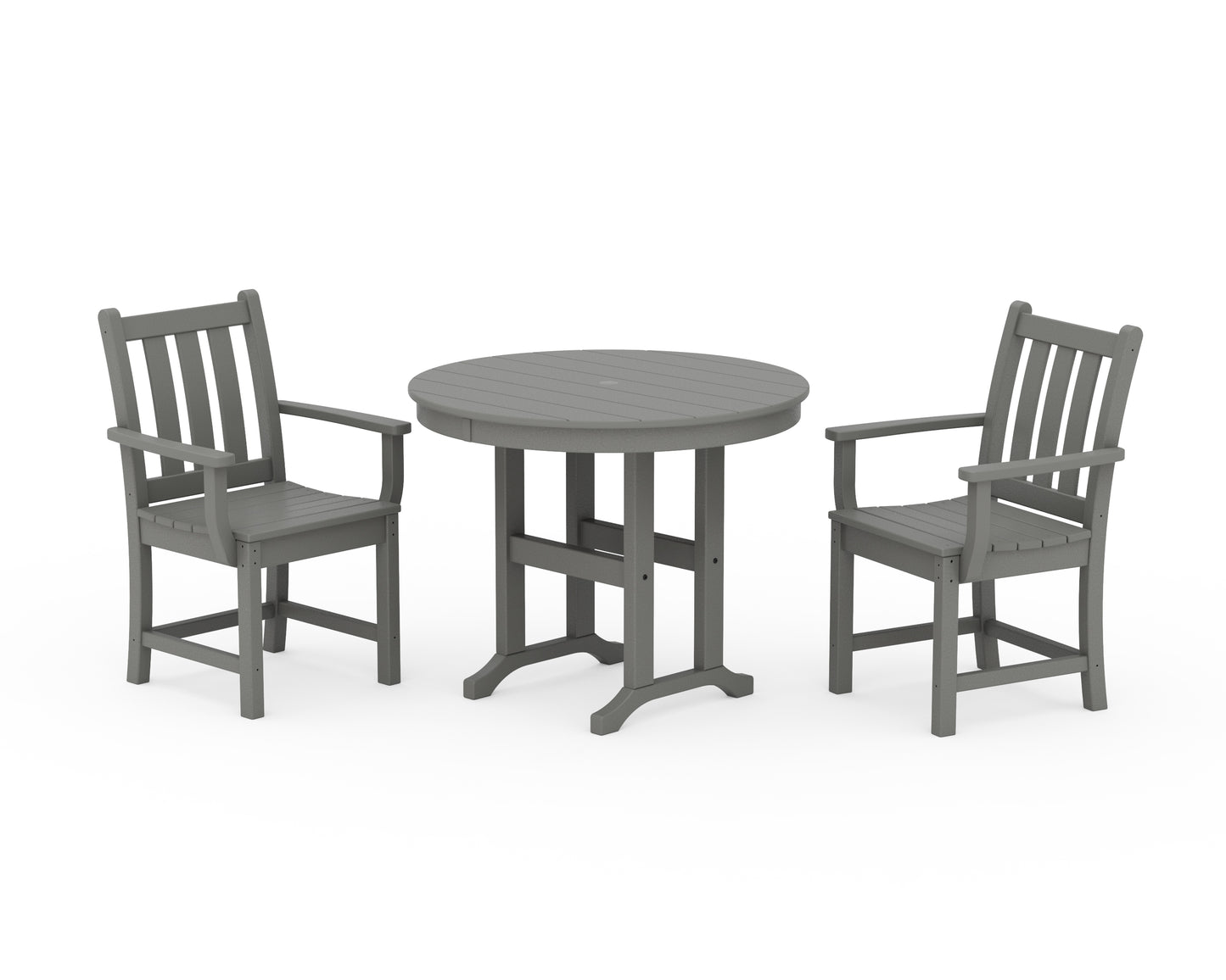 Traditional Garden 3-Piece Round Dining Set
