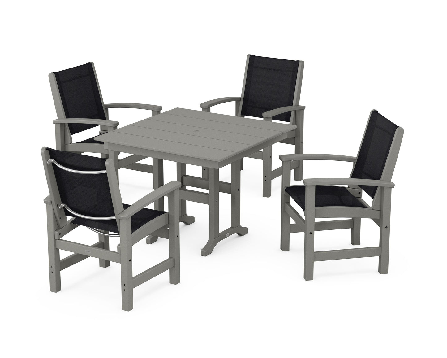 Coastal 5-Piece Farmhouse Dining Set