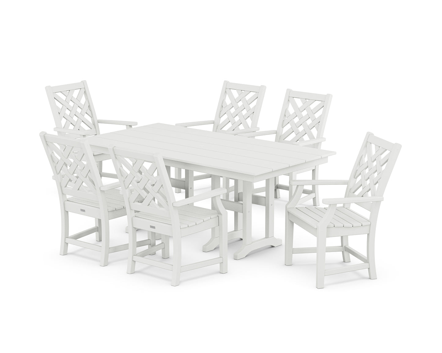 Wovendale Arm Chair 7-Piece Farmhouse Dining Set