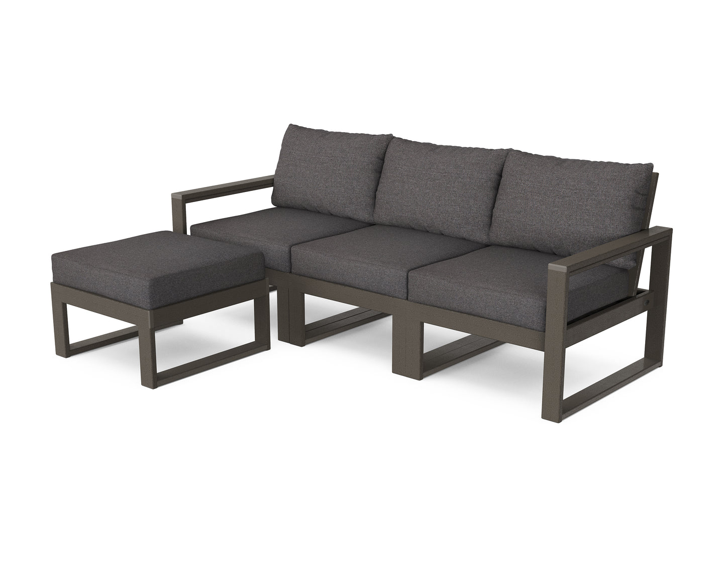 EDGE 4-Piece Modular Deep Seating Set with Ottoman
